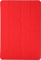 Shop4 - iPad 10.2 (2021) Hoes - Origami Smart Book Cover Rood