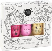 Nailmatic Set van 3 Kindernagellak Sissi-Lala-Lulu