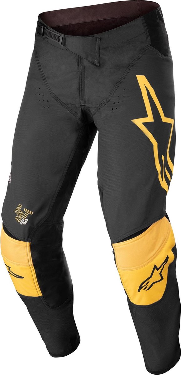 Alpinestars Techstar Quadro Pants Black Yellow Tangerine 30