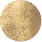 Muismat - Mousepad - Rond - Lichtval op een gouden muur - 30x30 cm - Ronde muismat