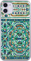 Geschikt voor iPhone 11 hoesje - Een traditionele Marokkaanse mozaïekdecoratie - Siliconen Telefoonhoesje