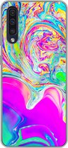 Geschikt voor Samsung Galaxy A30s hoesje - Kunst - Kleuren - Psychedelisch - Siliconen Telefoonhoesje