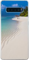 Geschikt voor Samsung Galaxy S10 Lite hoesje - Zee - Strand - Zomer - Siliconen Telefoonhoesje