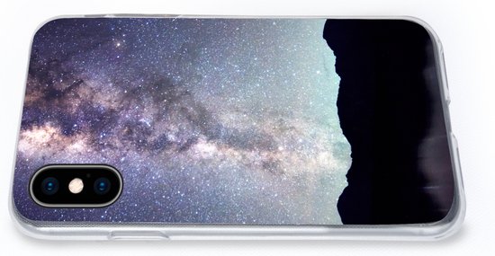 Coque iPhone X - Univers - Voie Lactée - Ciel étoilé - Siliconen