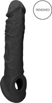 Penis Sleeve 8" - Black - Realistic Dildos