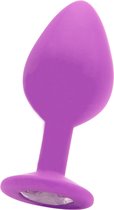Large Diamond Butt Plug - Purple - Butt Plugs & Anal Dildos