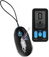 5X Vibrating & E-Stim Silicone Egg + Remote - Electric Stim Device