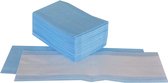 Vadrouille plate jetable bleue pour support velcro 41cm 10 pièces