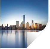 Stickers muraux - New York - Skyline - Water - 80x80 cm - Feuille adhésive
