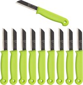 Solingen Schilmesje - RVS Glad - 16 cm met "Blade Cover" - Groen - 500 Stuks