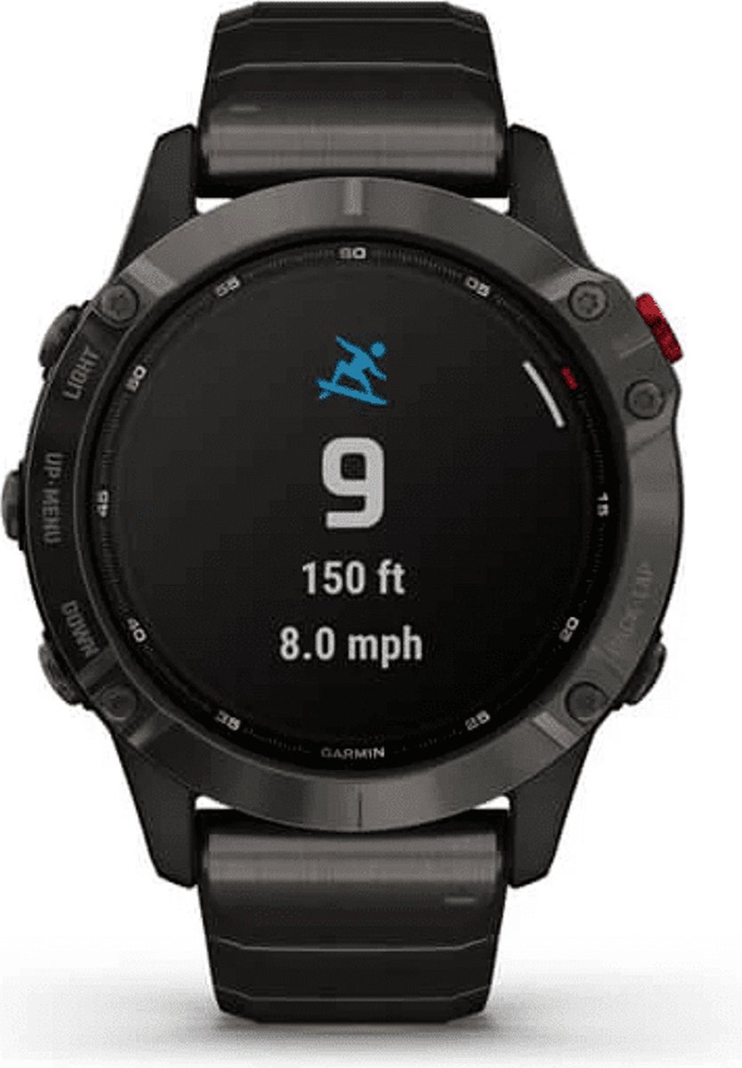 Garmin fenix 6 Pro Solar GPS Smartwatch - black/slate grey | BIKE24