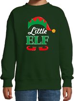 Little elf Kerstsweater - groen - kinderen - Kersttruien / Kerst outfit 9-11 jaar (134/146)