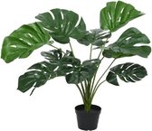 Groene Monstera kunstplant 66 cm voor binnen -  kunstplanten/nepplanten