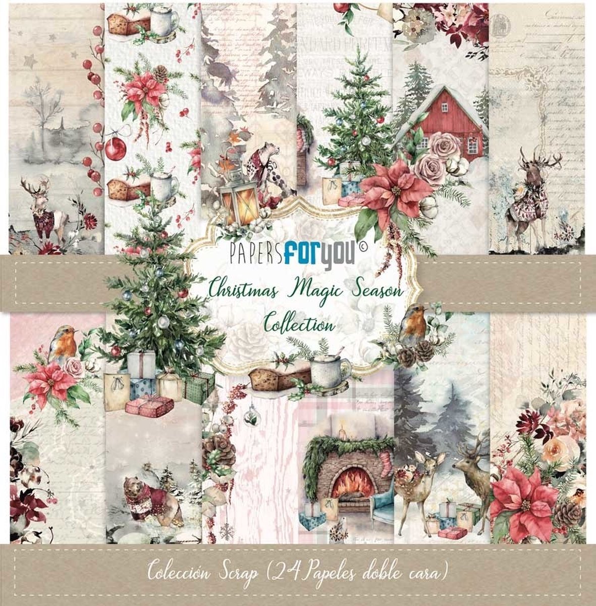 Christmas Magic Season 6x6 Inch Paper Pack (24pcs) (PFY-4398)