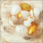Ambiente Servet 25cm Golden Eggs