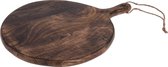 Serveerplateau Mango hout 40cm rond gebrand