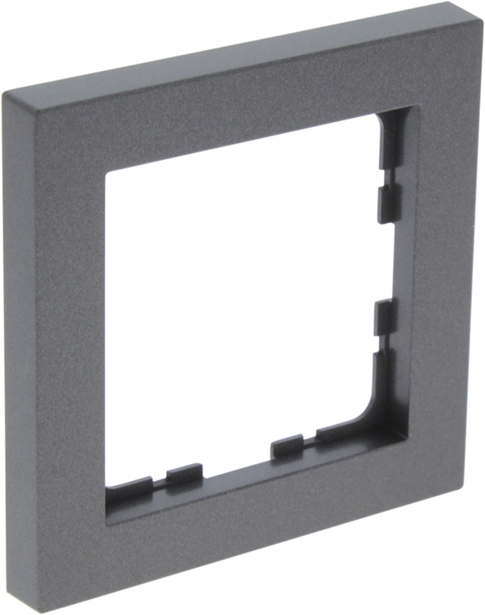 Q-Link S–Line afdekraam – 1–voudig – antraciet – 10 stuks