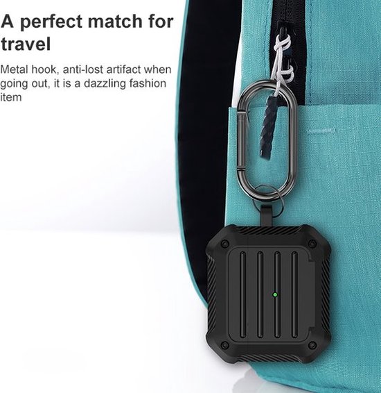 By Qubix - Étui AirPods 3 - étui rigide - Série Shell - Blauw