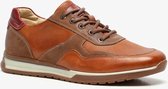 Hush Puppies leren heren sneakers - Cognac - Maat 44 - Echt leer - Uitneembare zool