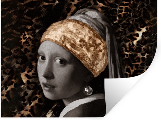 Muurstickers - Sticker Folie - Meisje met de parel - Schilderij
