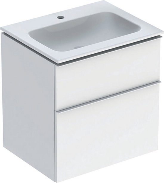 Geberit Set Slim Rim Wt 60 Tect Met Onderkast 2 Laden Wit/Wit | bol
