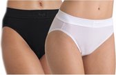 Set van 5x stuks witte double comfort Tai Sloggi dames slip, maat: 42