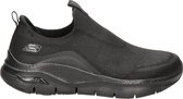 Skechers Arch Fit heren instapper - Zwart zwart - Maat 44