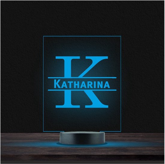 Led Lamp Met Naam - RGB 7 Kleuren - Katharina