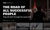 Walljar - The road of all successful people - Muurdecoratie - Poster met lijst