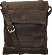 Shabbies Amsterdam Crossbodytas Waxed Suede - bruin