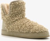 Thu!s dames teddy sloffen - Beige - Maat 38 - Pantoffels