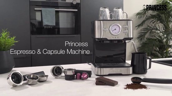 Koffiezetapparaat - Princess 249412 Espressomachines voor gemalen koffie –  Met... | bol