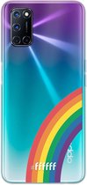 6F hoesje - geschikt voor OPPO A92 -  Transparant TPU Case - #LGBT - Rainbow #ffffff