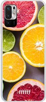 6F hoesje - geschikt voor Xiaomi Redmi Note 10 5G -  Transparant TPU Case - Citrus Fruit #ffffff