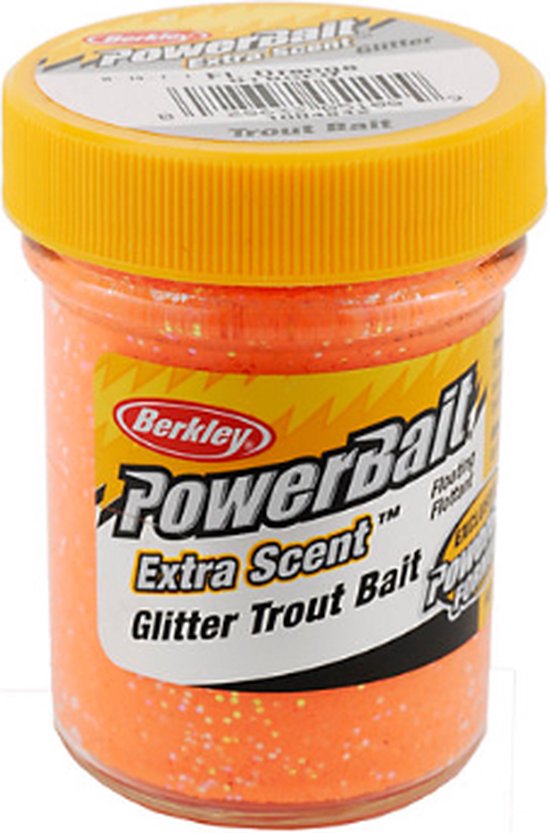 Berkley TroutBait Select Glitter Turbo - Foreldeeg - 50 gr - Wit / Lime
