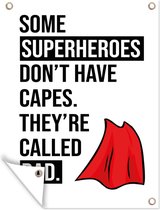 Tableau jardin Cadeau Père - Vaderdag - Dire - 60x80 cm - Affiche jardin - Toile jardin