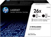 HEWLETT PACKARD - HP Toner 26X Black DUO PACK High Yield - CF226XD