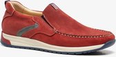 Van Beers leren heren instappers - Rood - Maat 41 - Echt leer - Uitneembare zool