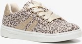 Blue Box meisjes sneakers met luipaardprint - Bruin - Maat 25