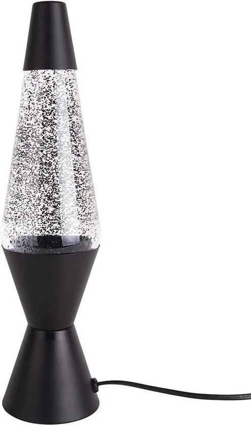 Leitmotiv Tafellamp Glitter - Zwart - 37x10cm - Scandinavisch