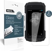 dipos I 2x Pantserfolie helder compatibel met Guophone V88 Beschermfolie 9H screen-protector