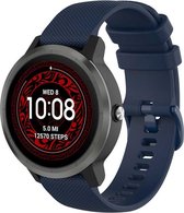 Shop4 - Bandje voor Garmin Forerunner 55 - Siliconen Blauw