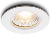 Ledisons LED Inbouwspot - Udis Wit 3W - Dimbare Spot - Warm-Wit - IP65 - Geschikt voor Woonkamer, Badkamer en Keuken - Plafondspot Wit - Ø68 mm