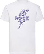 T-SHIRT BLUE ROCK WHITE (XL)