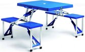 Deubois Inklapbare campingtafel voor 4 personen aluminium blauw