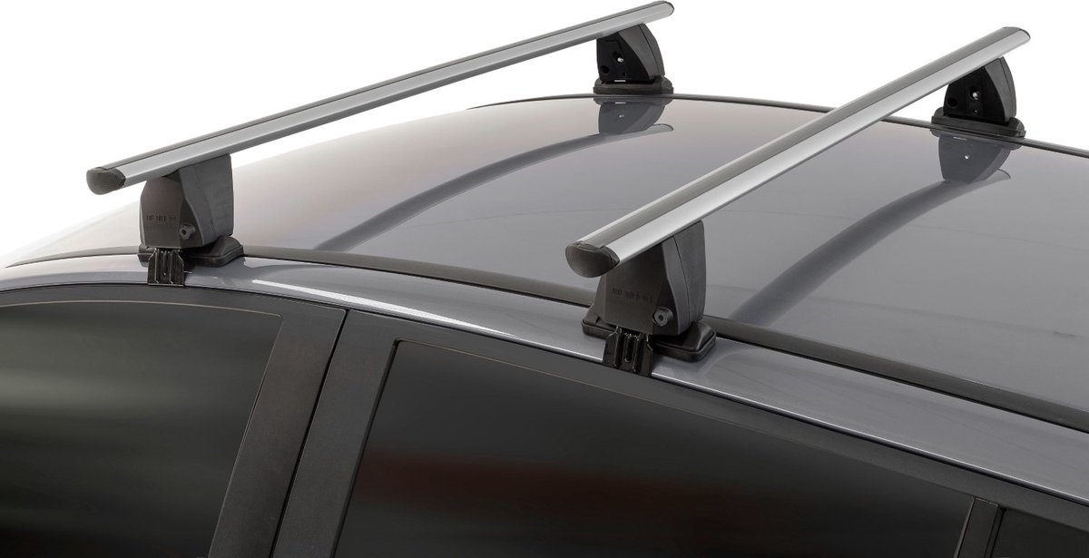 Dakdragers geschikt voor Skoda Superb II (3T) 2008-2015 5-deurs hatchback Menabo Delta zilver