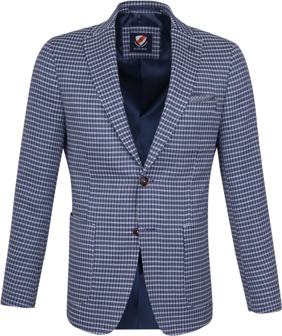 Suitable - Blazer Patras Blauw - Heren - Maat 50 - Modern-fit
