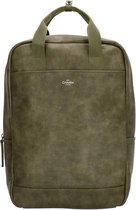 Charm London Farringdon Laptop Rugzak - Olijfgroen