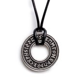 Zentana Nordic Muntring - Viking Amulet - Ketting & Hanger - Noorse Runen - Kracht