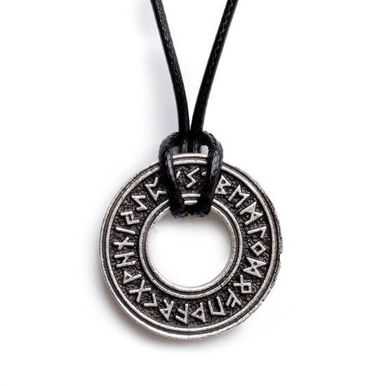 Zentana Nordic Muntring - Viking Amulet - Ketting & Hanger - Noorse Runen - Kracht